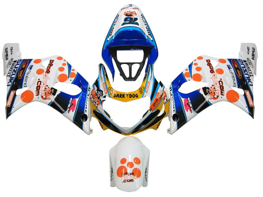 Amotopart 2000-2002 Suzuki GSXR1000 Cladding Multi White Kit