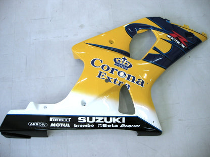 Carene 2000-2002 Suzuki GSXR 1000 Giallo &amp; Blu Corona GSXR Racing Generico