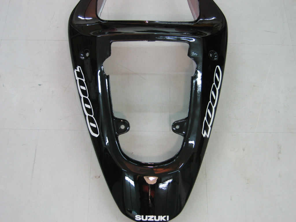 Carene 2000-2002 Suzuki GSXR 1000 Nero &amp; Rosso GSXR Racing Generico