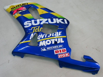 Amotopart 2000-2002 Suzuki GSXR1000 Cladding Blue & Yellow Kit