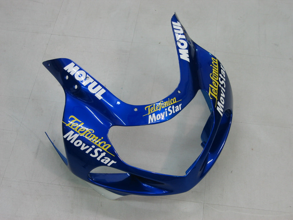 Amotopart 2000-2002 Suzuki GSXR1000 Cladding Blue & Yellow Kit