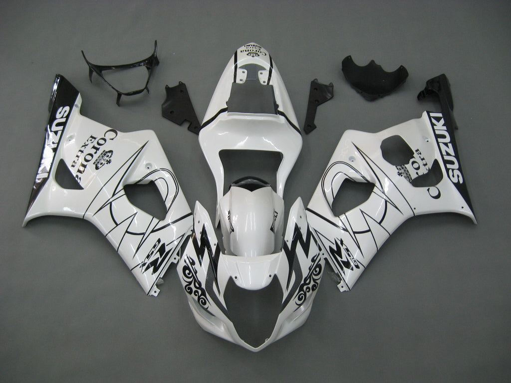 Carene 2003-2004 Suzuki GSXR 1000 Bianco Corona GSXR Racing Generico