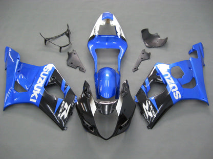 Amotopart 2003-2004 Suzuki GSXR1000 Cladding Black & Blue Kit