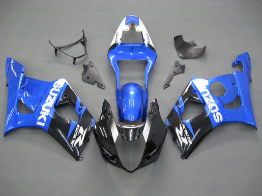 Amotopart 2003-2004 Suzuki GSXR1000 Cladding Black & Blue Kit