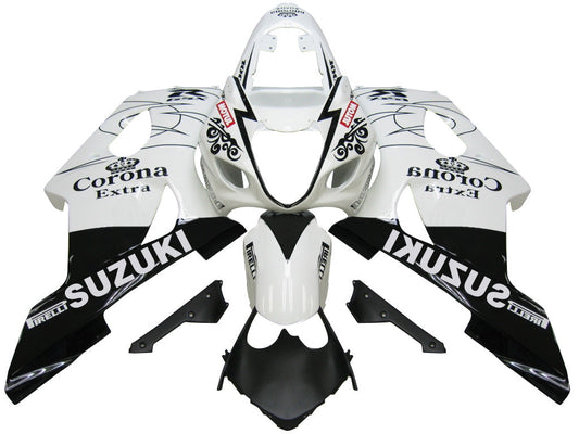 Amotopart 2003-2004 Suzuki GSXR1000 Cladding White? e multi-kit nero