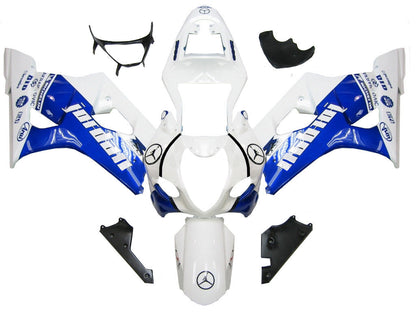 Amotopart 2003-2004 Suzuki GSXR1000 Cladding Blue & White Kit