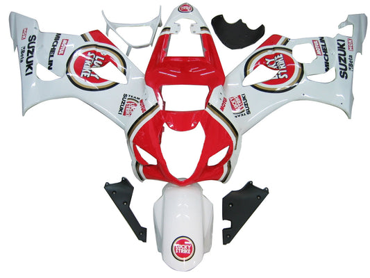 Amotopart 2003-2004 Suzuki GSXR1000 Cladding White? e multi-kit rosso