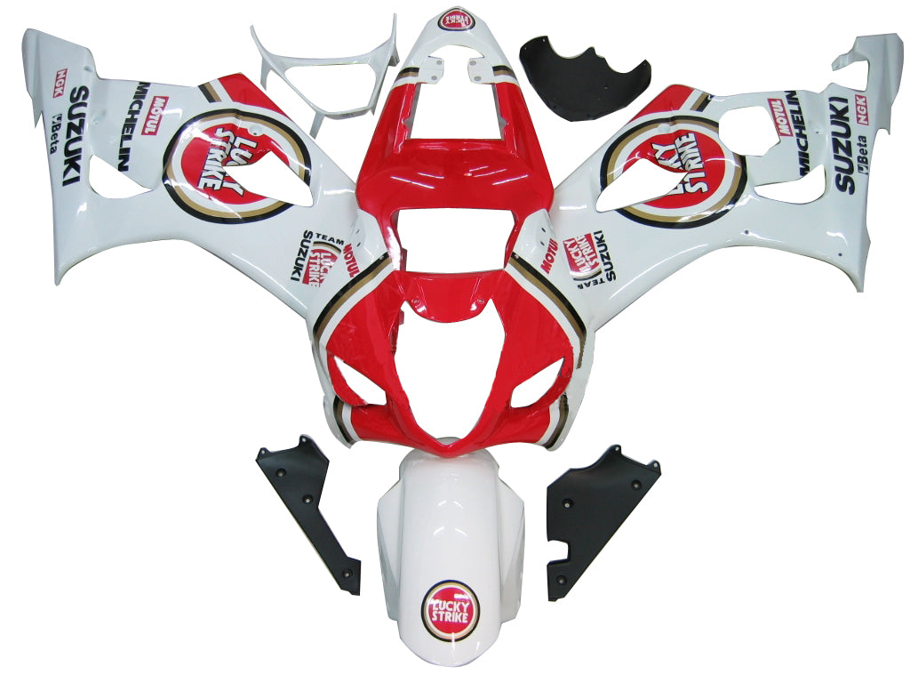 Carene 2003-2004 Suzuki GSXR 1000 Bianco e Rosso Lucky Strike Generic