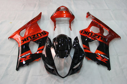 Amotopart 2003-2004 Suzuki GSXR1000 Cladding G-Red & Black Kit