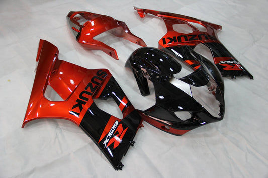 Carene 2003-2004 Suzuki GSXR 1000 Nero Rosso GSXR Racing Generico