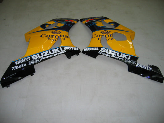 Carene 2003-2004 Suzuki GSXR 1000 Giallo &amp; Bianco Corona Racing Generico