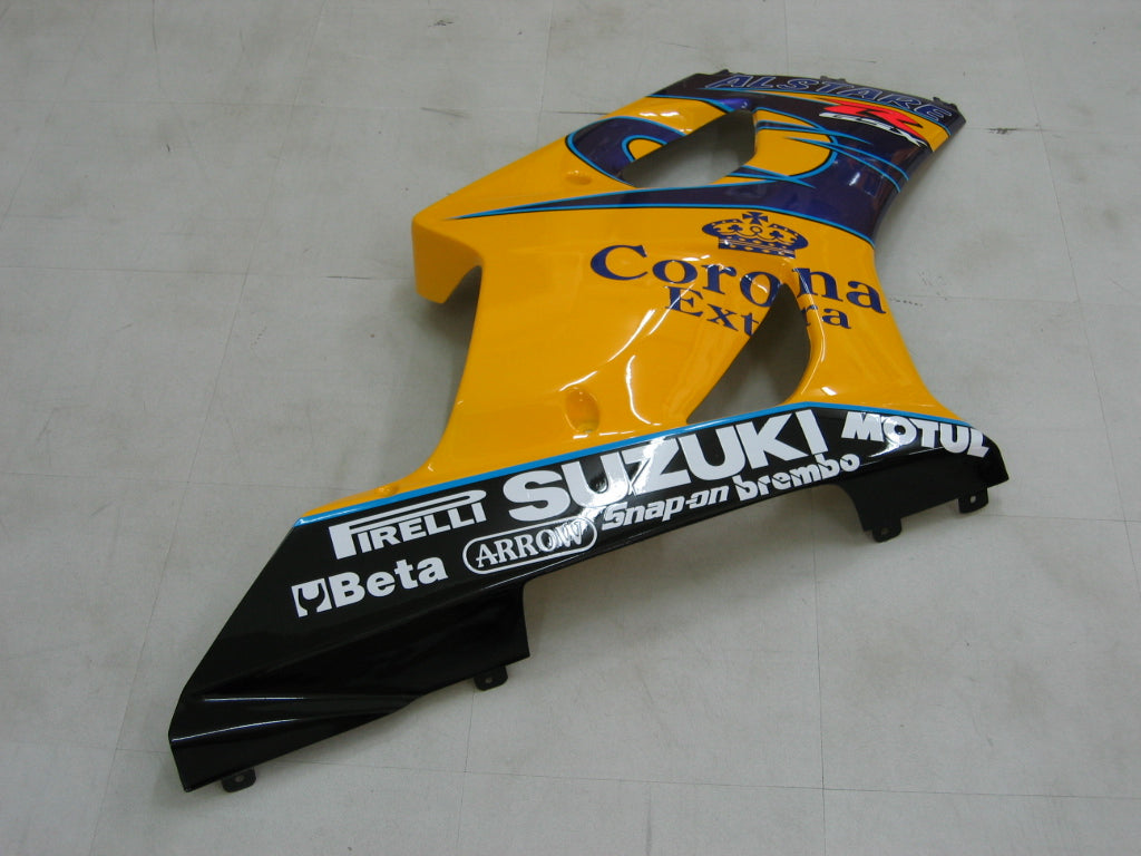 Amotopart 2003-2004 Suzuki GSXR1000 Kit multi giallo esterno