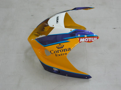 Carene 2003-2004 Suzuki GSXR 1000 Giallo &amp; Bianco Corona Racing Generico
