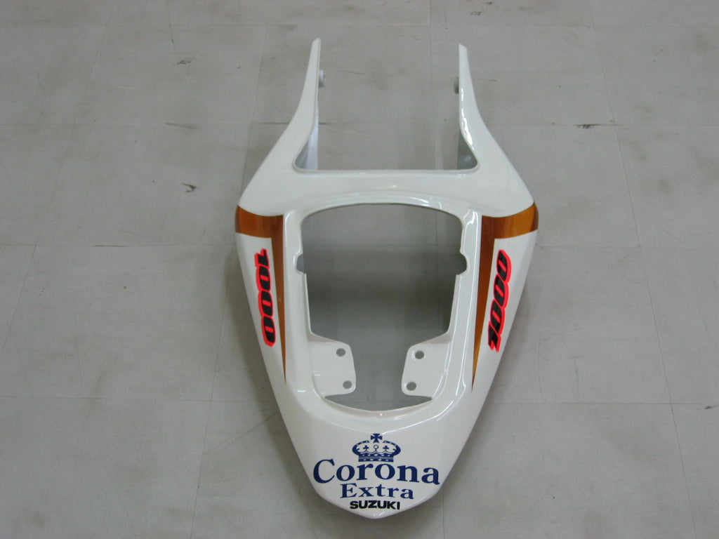 Carene 2003-2004 Suzuki GSXR 1000 Giallo &amp; Bianco Corona Racing Generico