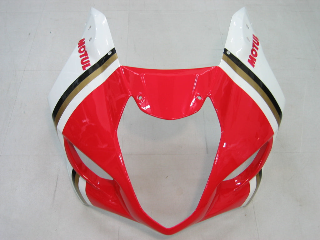 Amotopart 2003-2004 Suzuki GSXR1000 Cladding White? e kit rosso