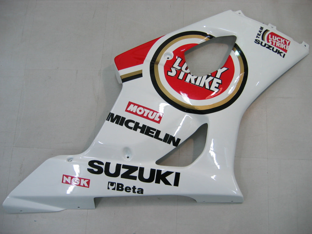 Amotopart 2003-2004 Suzuki GSXR1000 Cladding White? e kit rosso