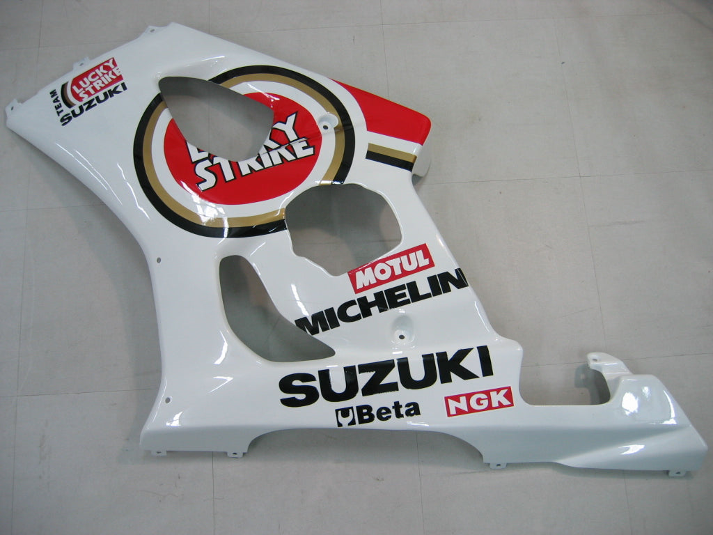 Amotopart 2003-2004 Suzuki GSXR1000 Cladding White? e kit rosso