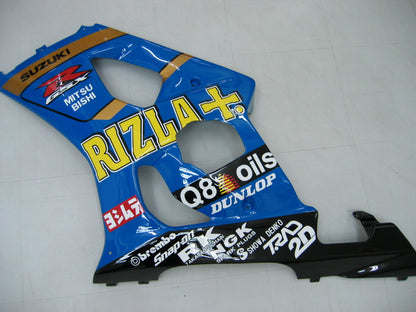 Amotopart 2003-2004 Suzuki GSXR1000 Cladding Multi Blue Kit