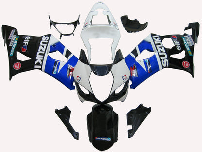 Amotopart 2003-2004 Suzuki GSXR1000 Cladding Multi White & Black Kit