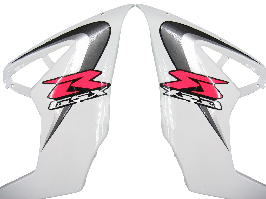 Carene 2005-2006 Suzuki GSXR 1000 Bianco &amp; Argento GSXR Racing Generico