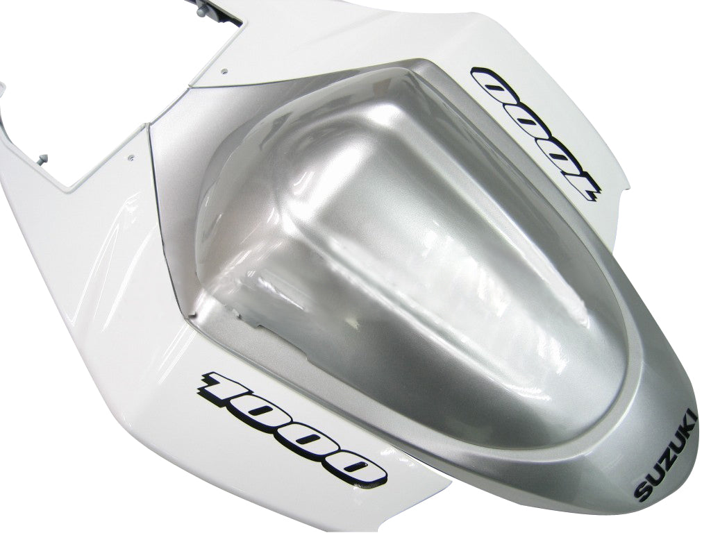 Carene 2005-2006 Suzuki GSXR 1000 Bianco &amp; Argento GSXR Racing Generico