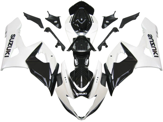 Carene 2005-2006 Suzuki GSXR 1000 Bianco &amp; Nero GSXR Generico