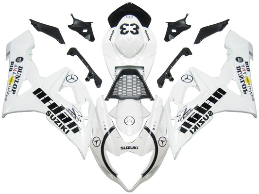 Carene 2005-2006 Suzuki GSXR 1000 Bianco &amp; Nero Jordan Generic