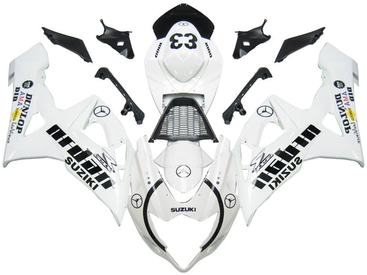 Carene 2005-2006 Suzuki GSXR 1000 Bianco &amp; Nero Jordan Racing Generic