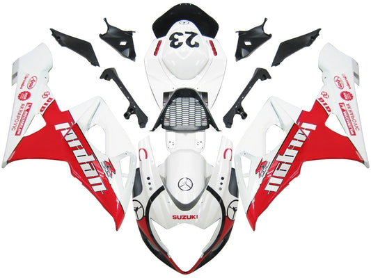 Carene 2005-2006 Suzuki GSXR 1000 Bianco &amp; Rosso Jordan Generic