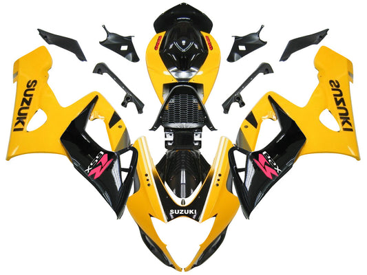Carene 2005-2006 Suzuki GSXR 1000 Giallo &amp; Nero GSXR Racing Generico