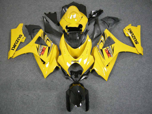 Carene 2007-2008 Suzuki GSXR 1000 Giallo Nero GSXR Racing Generico