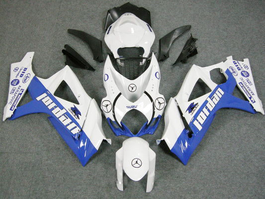 Carene 2007-2008 Suzuki GSXR 1000 Bianco &amp; Blu Jordan Generic