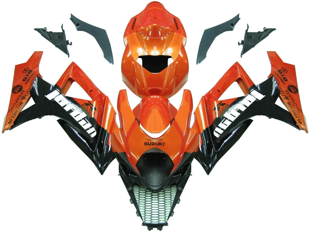 For GSXR1000 2007-2008 Bodywork Fairing Orange ABS Injection Molded Plastics Set