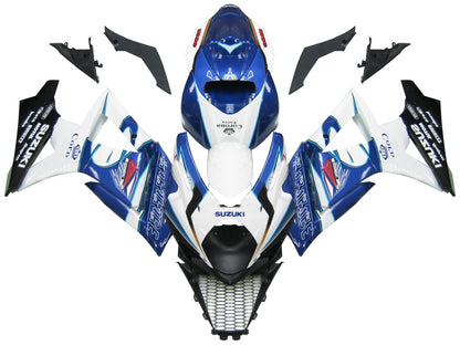 For GSXR1000 2007-2008 Bodywork Fairing Blue ABS Injection Molded Plastics Set