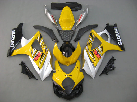 Carene 2007-2008 Suzuki GSXR 1000 Giallo &amp; Argento GSXR Generico