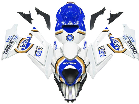 Carene 2007-2008 Suzuki GSXR 1000 White &amp; Blue Lucky Strike Generic