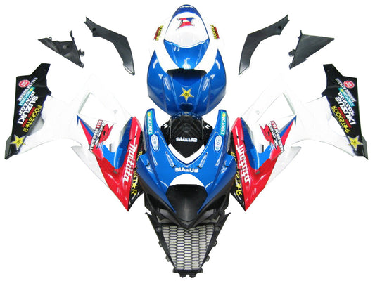 Carene 2007-2008 Suzuki GSXR 1000 Blu Rosso Bianco Makita Generico