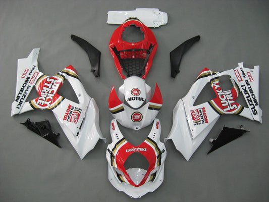 Carene 2007-2008 Suzuki GSXR 1000 White &amp; Red Lucky Strike Generic