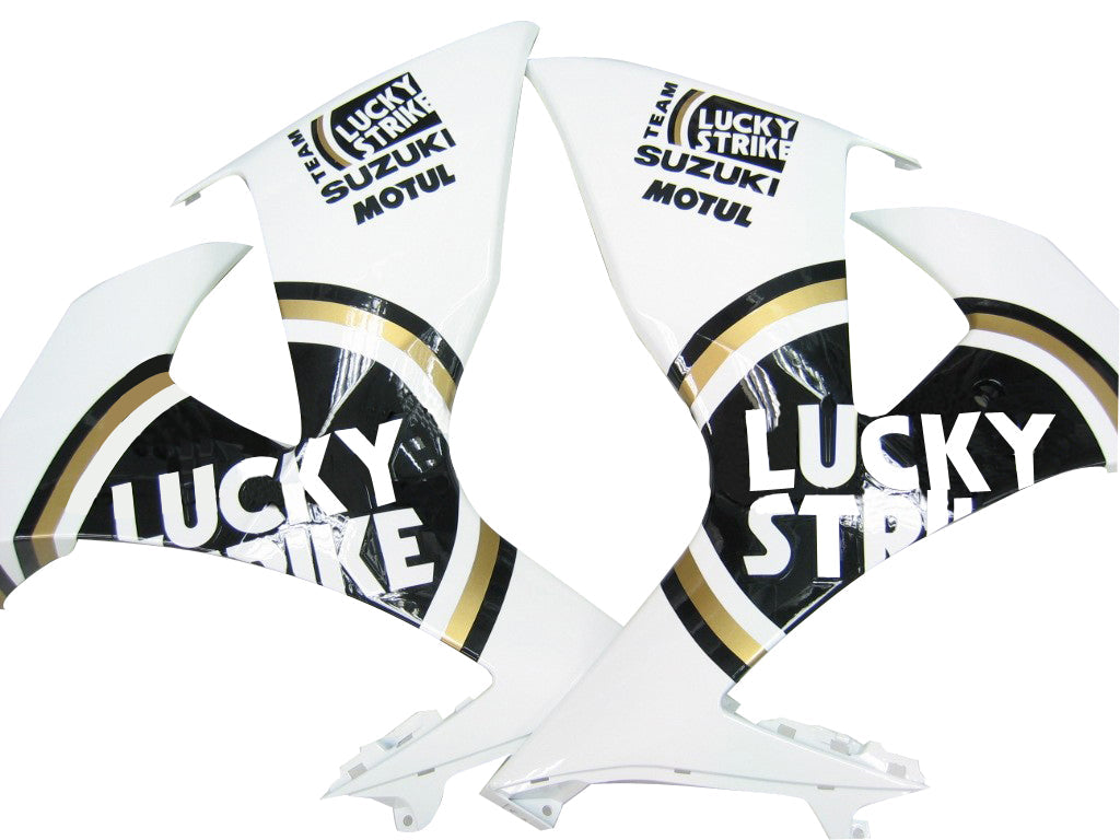 Carene 2009-2016 Suzuki GSXR 1000 White Black Gold Lucky Strike Racing Generic