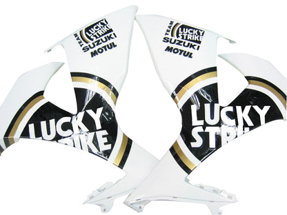 Carene 2009-2016 Suzuki GSXR 1000 White Black Gold Lucky Strike Racing Generic
