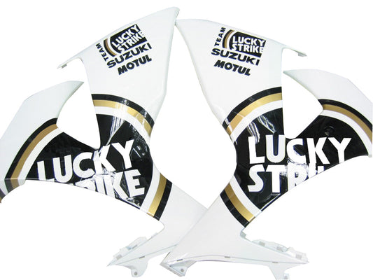 Carene 2009-2016 Suzuki GSXR 1000 White Black Gold Lucky Strike Racing Generic