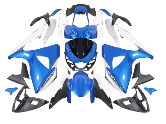 Carene 2009-2016 Suzuki GSXR 1000 Blu &amp; Bianco GSXR Racing Generico