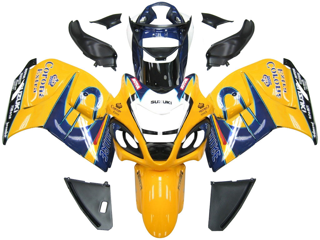 Carene 2008-2020 Suzuki GSX 1300 Hayabusa Giallo Blu Alstare Corona Racing Generico