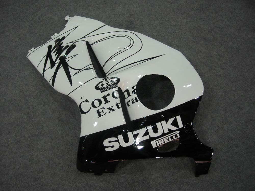 Amotopart Suzuki GSXR1300 Cladding White & Black Kit