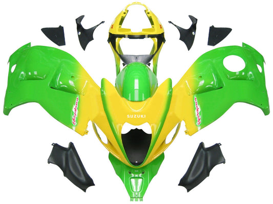 Carene 1999-2007 Suzuki GSX1300 Hayabusa Verde &amp; Giallo Hayabusa Generico