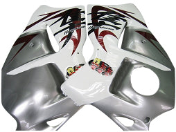 Amotopart Suzuki Hayabusa GSXR1300 1999-2007 Kit multi bianco e sliver