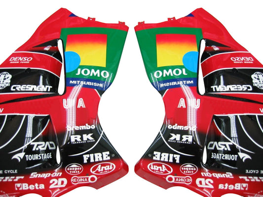 Carene 1999-2007 Suzuki GSX1300 Hayabusa Rosso Nero Jomo Racing Generico