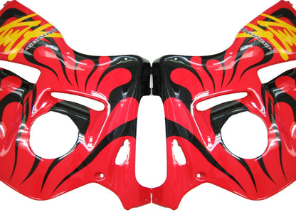 Carene 1999-2007 Suzuki GSX1300 Hayabusa Red &amp; Black Flame Racing Generico