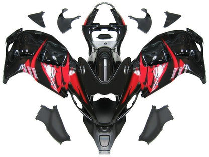 Amotopart Suzuki Hayabusa GSXR1300 1999-2007 Multi Black & Red Kit