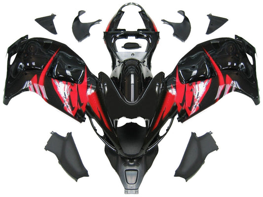 Carene 1999-2007 Suzuki GSX1300 Hayabusa Nero e Rosso Hayabusa Racing Generico